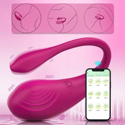 U-Shape Κλειτοριδικός Δονητής με Απομακρυσμένο Έλεγχο Φούξια