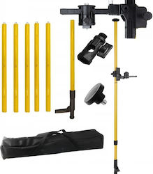 Telescopic Rod Laser Level Zola 5/8″ Thread Maximum Height 4.2 M Tilt Angle Adapter 360° Rotation Locking System Storage Case Black Yellow Telescopic Rod Laser Level Zola 5/8″ Thread Maximum Height 4.2 M Tilt Angle Adapter 360° Rotation Locking System Storage Case Black Yellow