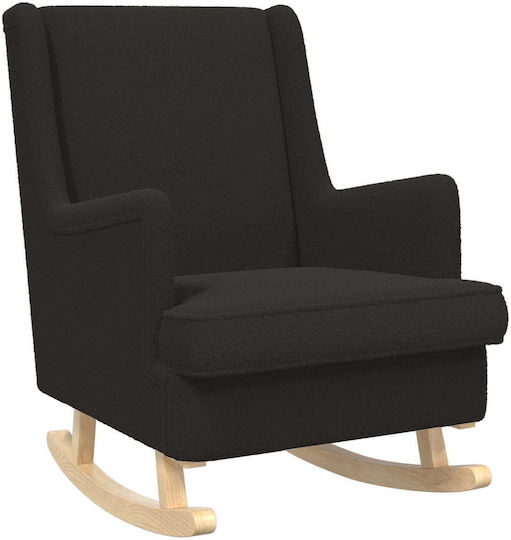 Rocking Armchair Black 62x80x85cm