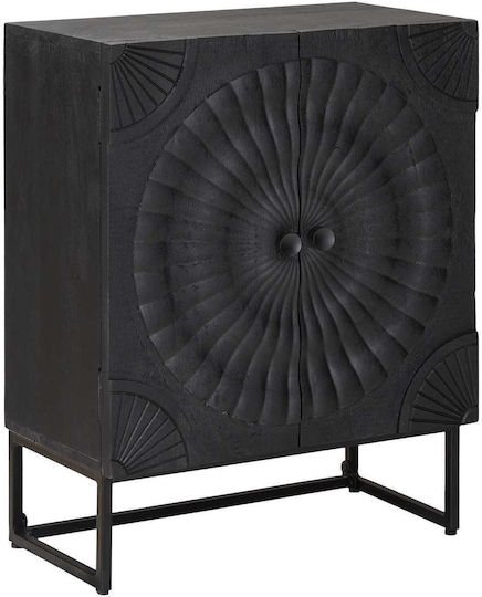 Bufet Din Lemn Negru 55x30x70cm