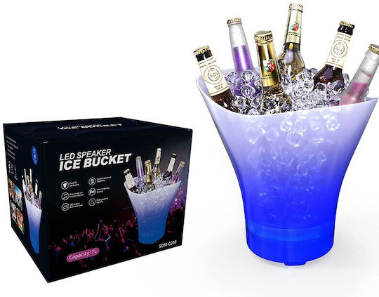 Ice Bucket 5lt Led Lighting & Bluetooth Speaker 5w Sj-06084 Rl15299