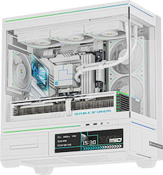 Thermalright TL-M10 Vision Gaming Mikro-Turm Computergehäuse mit Seitenfenster und ARGB-Beleuchtung LCD-Display