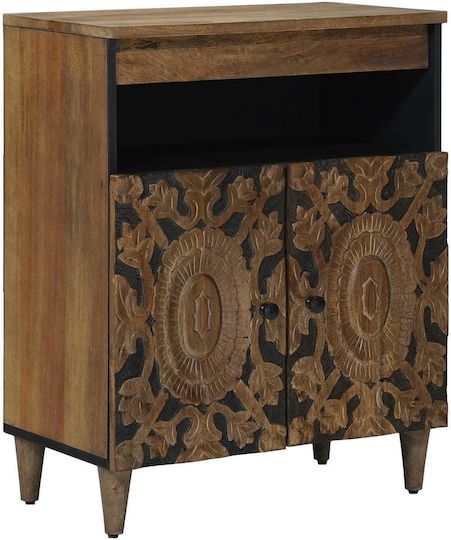 Sideboard aus Holz & Metall Braune 60x33.5x75cm