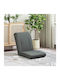 Multifunctional Bean Bag Chair Dark Gray 50x73x60cm