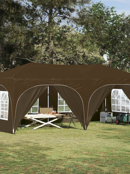 vidaXL Κιόσκι Κήπου Καφέ 5.75x2.88m
