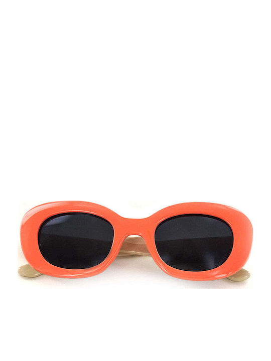 Moken Unisex Sonnenbrillen mit Orangefarbenem Rahmen MKNI07-CRL-BRW