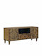 Mobilier TV din Metal și Lemn Maro M105xA33.5xÎ46cm