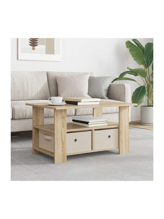 vidaXL Beistelltisch Rechteckig Holz mit Schubl...