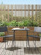 Gartenstühle Metallisch Anthrazit 2Stücke 51x55x81cm