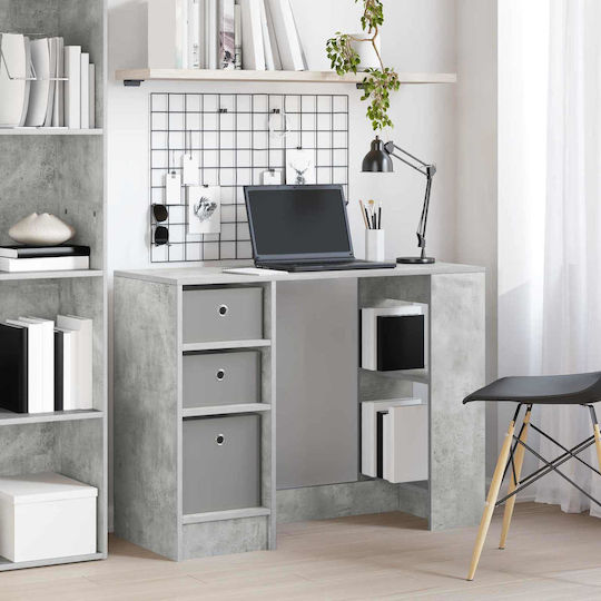 Wooden Desk Gray 100x40x75cm
