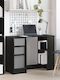 Desk Wooden Black Beech 100x40x75cm
