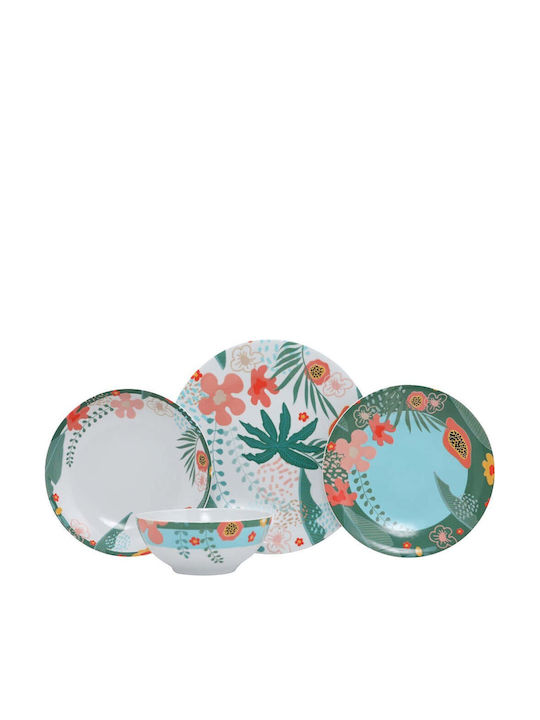 Hermia Multicolour Porcelain Dinnerware Set 24pcs