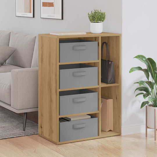 Wohnzimmerschrank aus Spanplatte Artisan-Eiche 60x33,5x84 cm