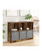 Brown Smoky Oak Bookcase 102x32x73.5 cm