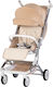 Chipolino Pocket Sport Stroller Καρότσι Μπαστούνι Kατάλληλο για Nεογέννητο Μπεζ 7kg