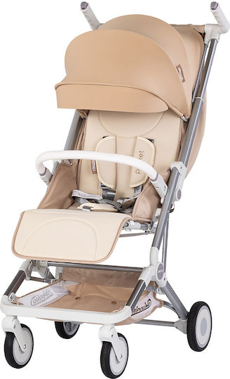 Chipolino Pocket Sport Stroller Καρότσι Μπαστούνι Kατάλληλο για Nεογέννητο Μπεζ 7kg