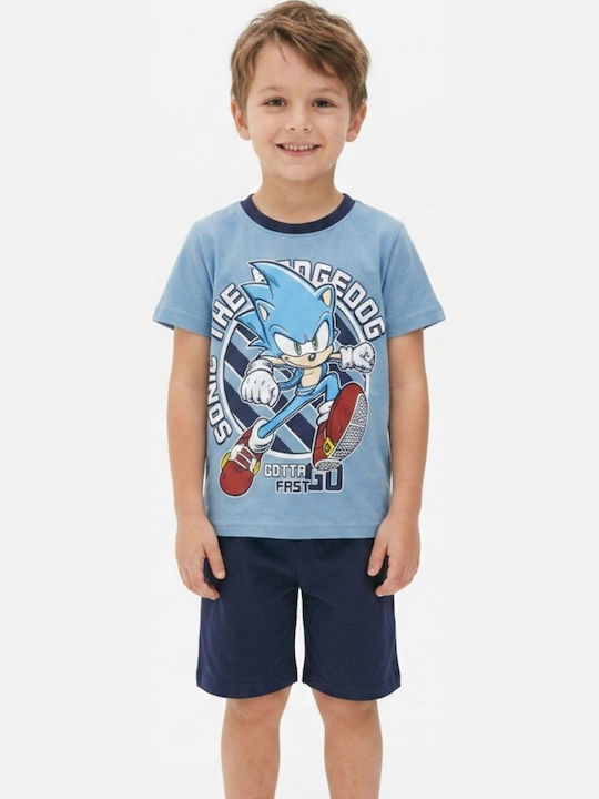 Tres Chic Pijama Copii Vară Albastru Raf