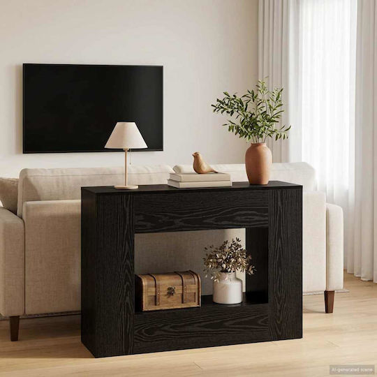 Konsolentisch Aus Holz Schwarz Eiche M101xB30xH74cm