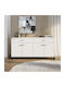 Sideboard 154 Wooden with Drawers White 154x35x78cm