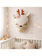 Velvet White Kinderwanddekoration Tier Themen