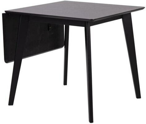 Norsica 484 Square Dining Room Table Extendable Wooden Black 80x80x76cm