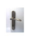 EU Mirror Middle Door Lever With Plate (Distance Between Lock Centers 85mm) Bronze