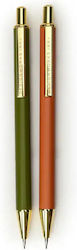 Σετ Μηχανικά Μολύβια Army Green + Chili 2 Τεμ Designworks Ink L 14 Cm