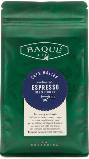Baque Kaffee Espresso Entkoffeiniert 250g Boden