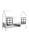 Domer Kids Bed Montessori Bunk Single White for Mattress 90x190cm