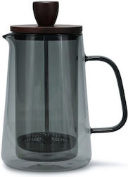 Salt&pepper 800203 French Press Luma 350ml Smoked Glass Wooden Lid Salt&pepper 800203 French Press Luma 350ml Smoked Glass Wooden Lid