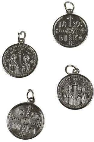 Konstantinato Metallisch 1,7cm Set/50 Silber