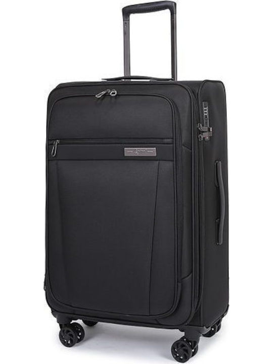 Large Fabric Suitcase Cardinal 5200/78 Black
