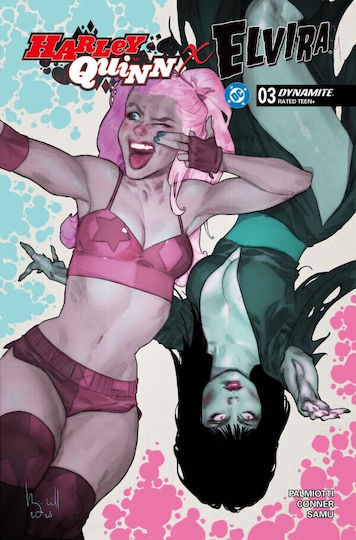 Harley Quinn X Elvira 4 Cover D Ben Caldwell Variant