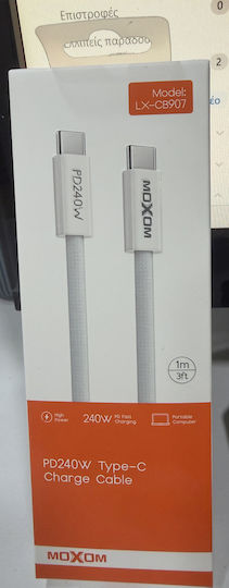 Moxom USB 2.0 Cable USB-C male - USB-C 240W 1m LX-CB907