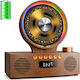 Roadom Cd Player Portabil Bluetooth 5.3 Difuzoare Duale Hi-fi Baterie 4000 Mah 6 În 1 Cd Usb Tf Fm Aux Lumină Rgb Telecomandă Design Vintage Retro Lemn Maro