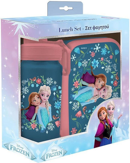 526332 Cutie De Prânz Pp 800ml Sticlă De Aluminiu 500ml Set Frozen