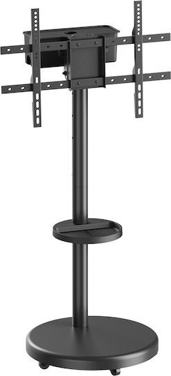 Brateck FS38-46TWE Suport TV de Pardoseală cu Braț de Extensie până la 86" și 50kg Negru