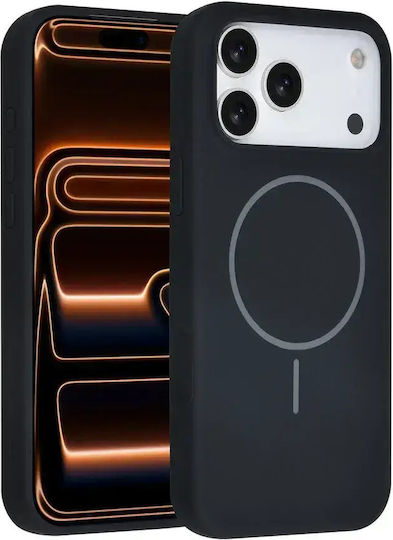 Tuniq Umschlag Rückseite Silikon Schwarz (iPhone 18 Pro Max / 17 Pro Max)