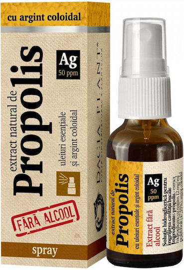 Dacia Plant Propolis cu Argint Coloidal Spray Fr Alcool pentru Copii i  Aduli 20ml | Skroutz Romania