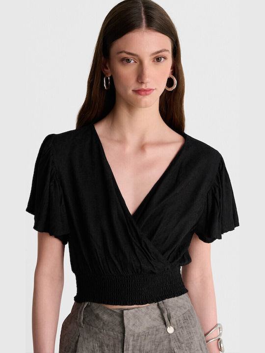 Γυναικείο Crop Top Μαύρο