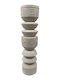 Inthebox Ancient Κηροπηγιο 10x10x40cm Polyresin Ασπρο 034270
