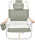 Sunnylife Deluxe Beach Chair Seagrass Sage Block Green 9339296072479
