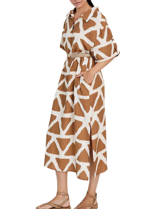Skatie Damenkleid Ganztägig Braun