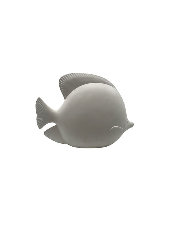 Inthebox Flux S Decorative Fish 26x9x22cm Polyresin White 034303
