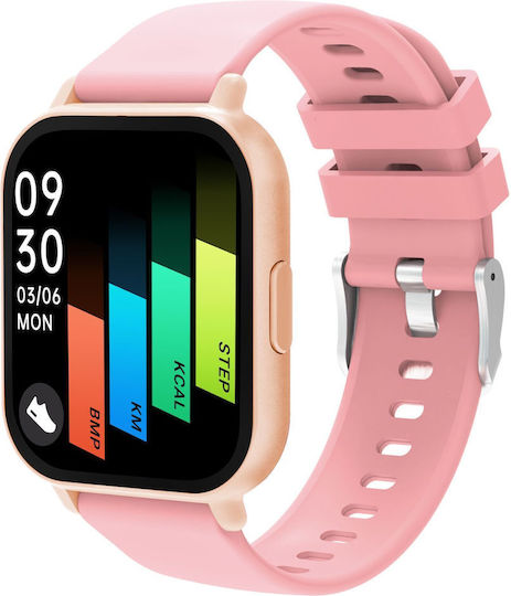 Denver SWC-176 Smartwatch mit Herzfrequenzsensoren (Rosa)