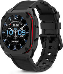 Ksix Zenthium Smartwatch Mit Herzfrequenz PPG (Schwarz)