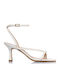 Damen Sandalen Aus Leder Weiß