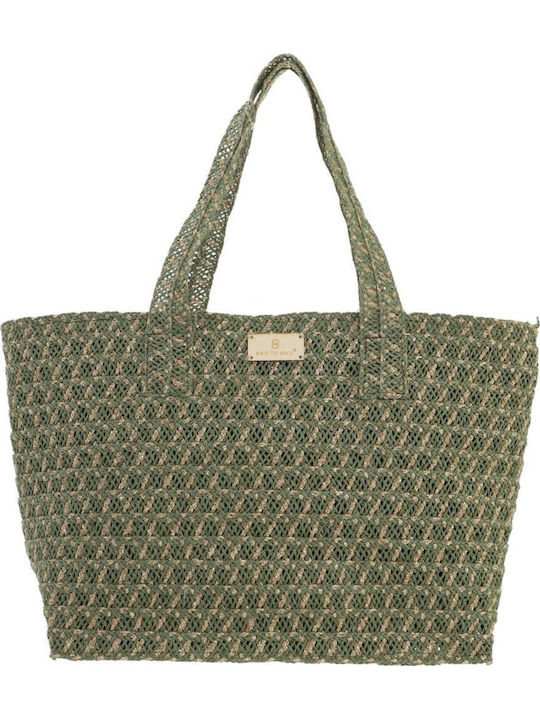 Bag to Bag Wicker Beach Bag Green XY-2650-Green