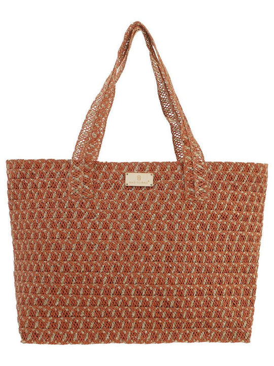 Bag to Bag Wicker Red Beach Bag