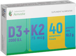 Laboratoarele Remedia Vitamin D3 + K2 